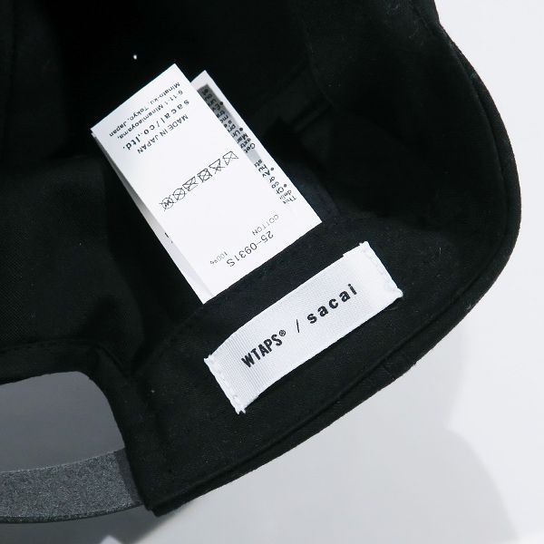 WTAPS ダブルタップス x sacai サカイ COTTON.BACK SATIN CAP 01