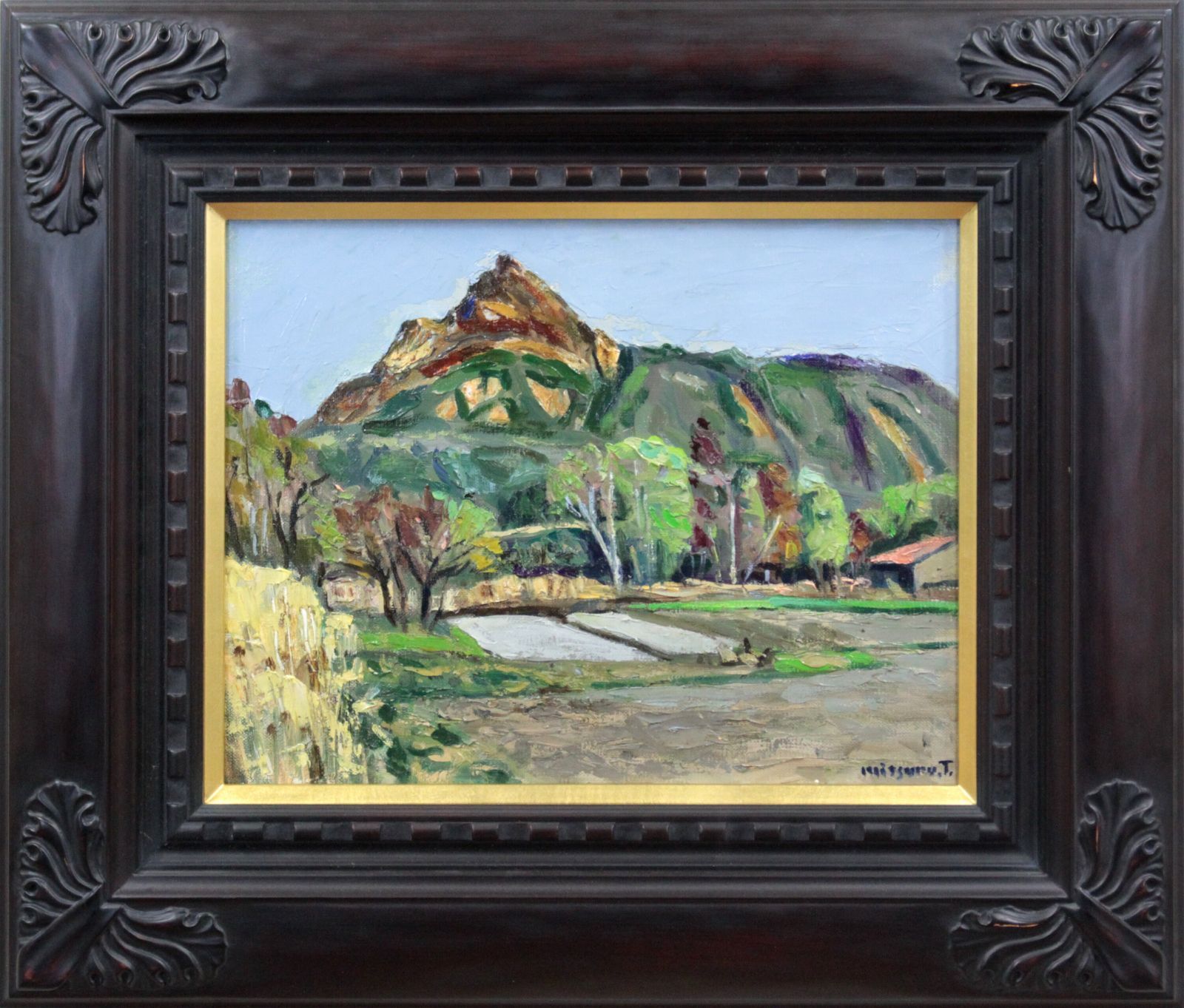 豊田 満『昭和新山・五月』油彩画【真作保証】 絵画 豊田 満『昭和新山・五月』油彩画【真作保証】 絵画 - メルカリ
