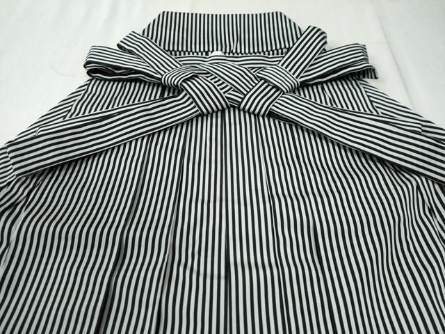 平和屋着物●男性 馬乗り袴 縞 正絹 CAAW8127yc