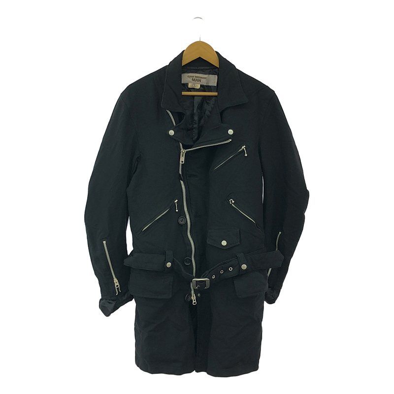 JUNYA WATANABE MAN | ジュンヤワタナベマン | 2025AW | エステルサージ 製品染 ライダース コート | S | ブラック | メンズ