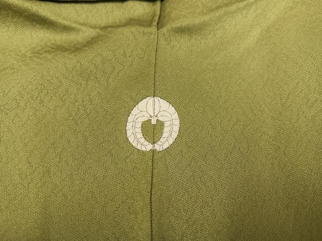 平和屋着物□本加賀友禅作家 毎田仁郎監修 色無地 青朽葉