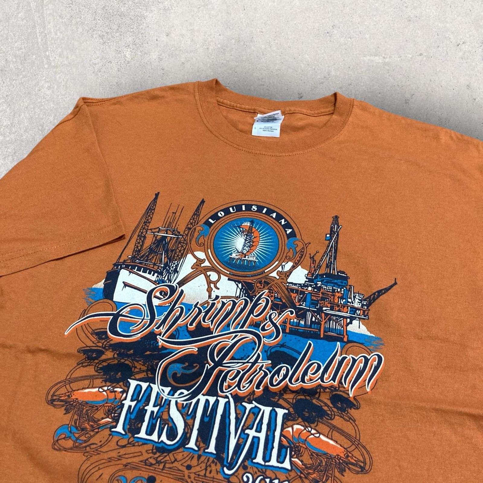 US古着 GILDAN ギルダン Shrimp Petroleum Festival 2011 T US古着 GILDAN ギルダン Shrimp Petroleum Festival 2011 T