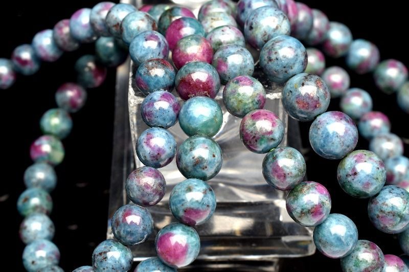 ルビーブレスレット 6mm 内径16.5cm ルビーブレスレット 6mm(ﾐｬﾝﾏｰ