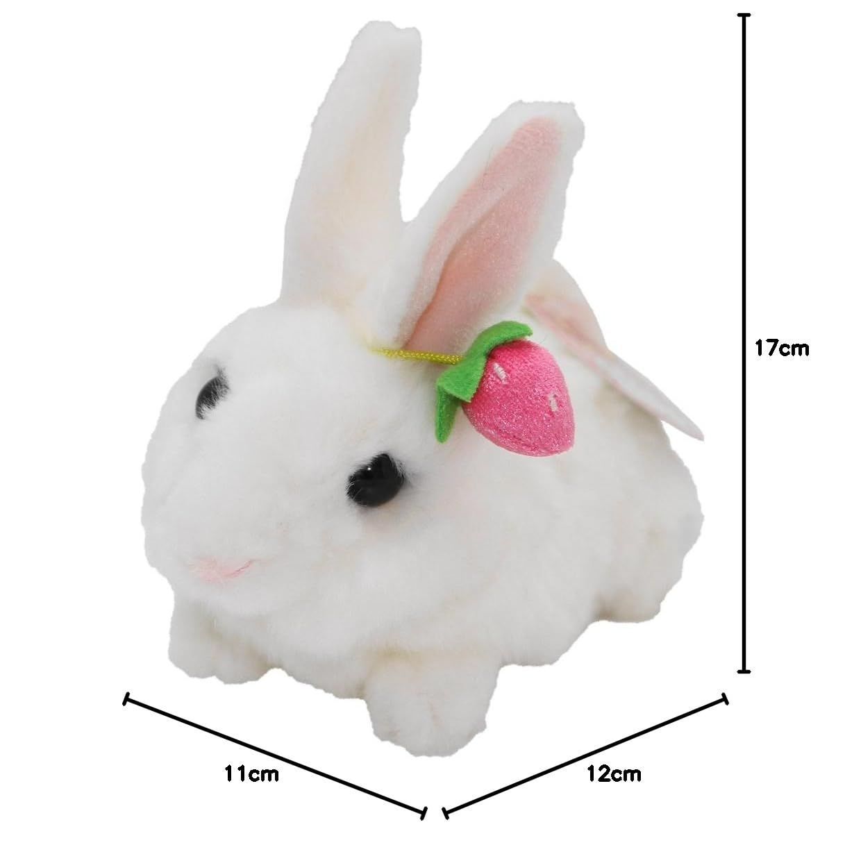 RAKUTAO45245  おすわりぬいぐるみうさぎフラワーピンク&ブルー RAKUTAO45245 おすわりぬいぐるみうさぎフラワーピンク&ブルー