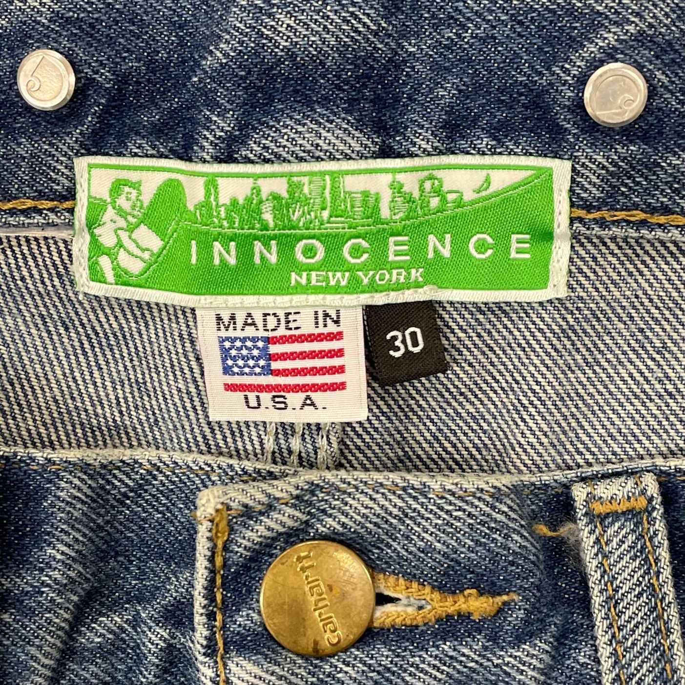 INNOCENCE NY Carhartt ダブルニー デニム パンツ - 買取MOTTOメルカリ