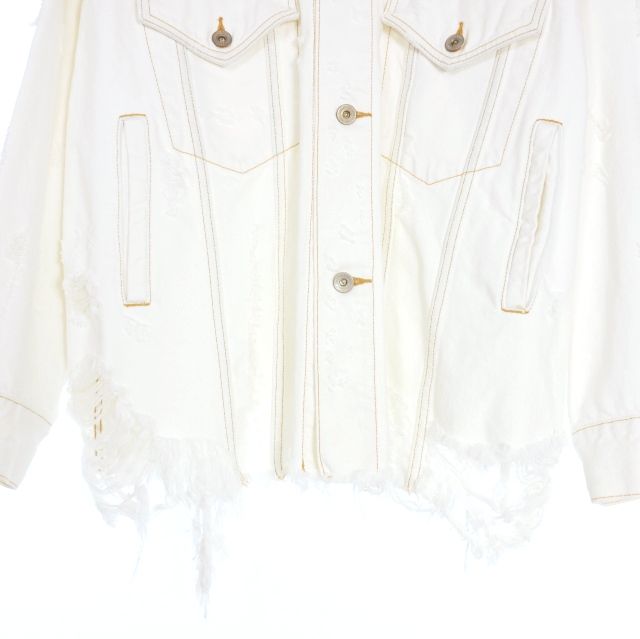 ダブレット doublet 23SS DESTROYED DENIM JACKET デニムジャケット G  