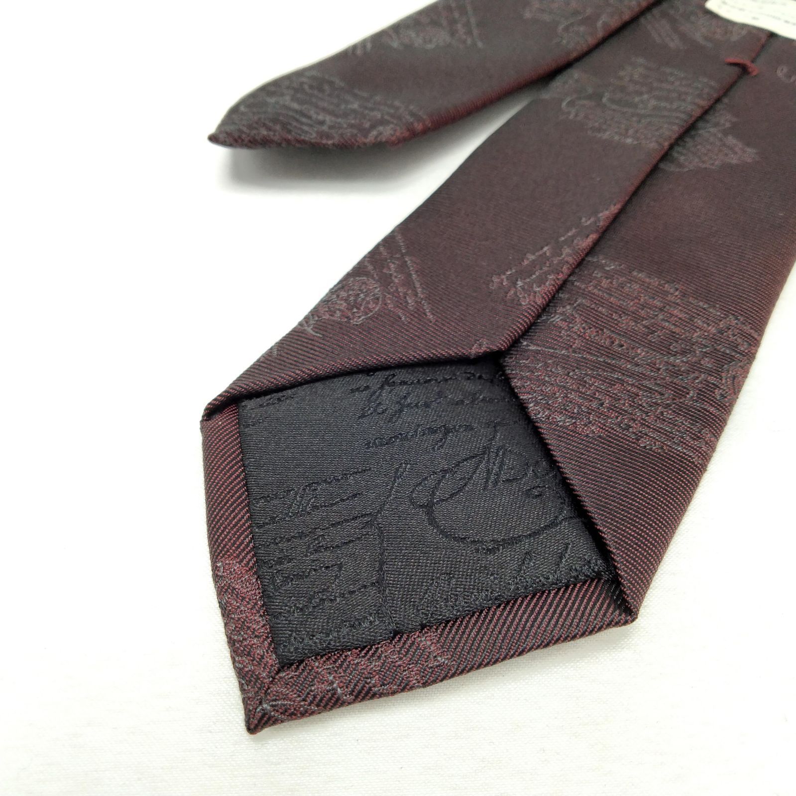 ✨️BERLUTI✨️ベルルッティ カリグラフィ柄 シルク ネクタイ