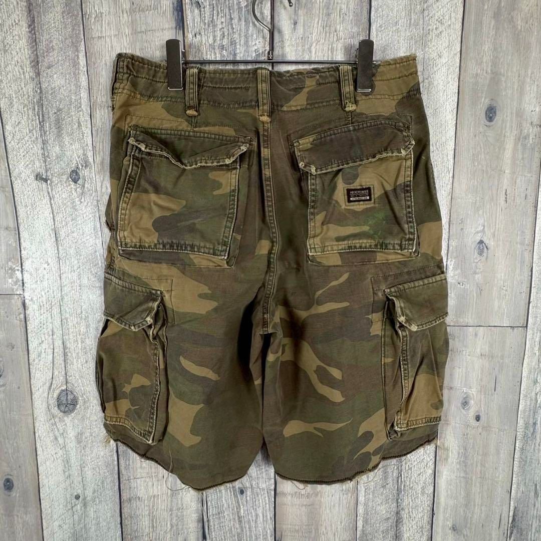 Abercrombie & Fitch アバクロ 迷彩 ショート カーゴ パンツ - メルカリ