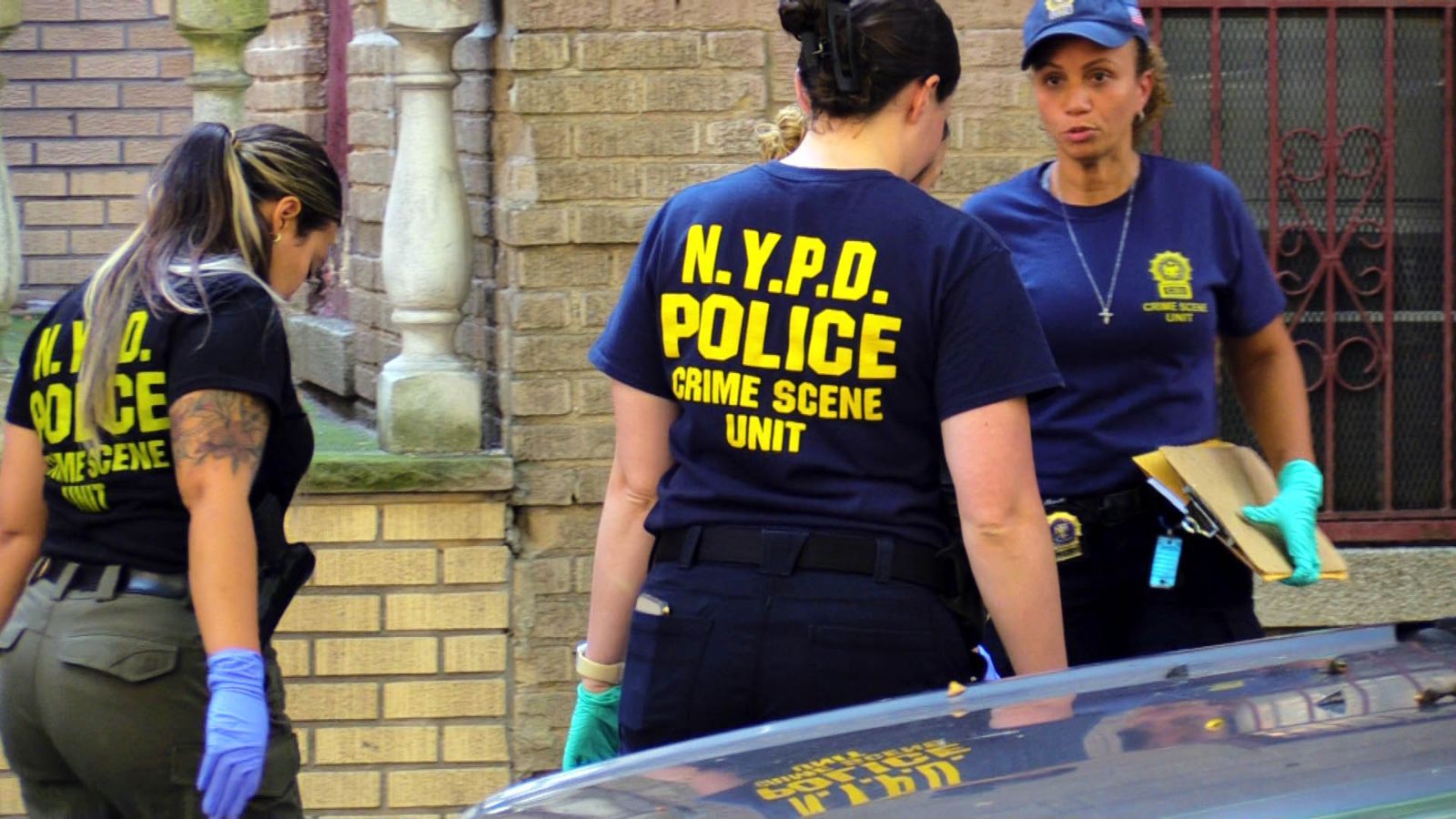 NYPD CRIME SCENE UNIT 半袖Tシャツ ネイビー(M) ニューヨーク市警察 