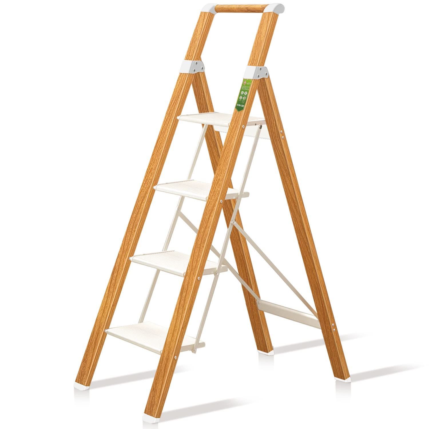 新着商品 梯子 踏み台 はしご ハシゴ アルミ脚立 ステップ台 ステップスツール 取っ手付き アルミステップ 軽量 手すり 室内 屋外 折りたたみ脚立 4段 洗車 キャタツ 掃除 コンパクト きゃたつ 持ち運び 省スペース 脚立 すき間収納 滑り止め付 RI