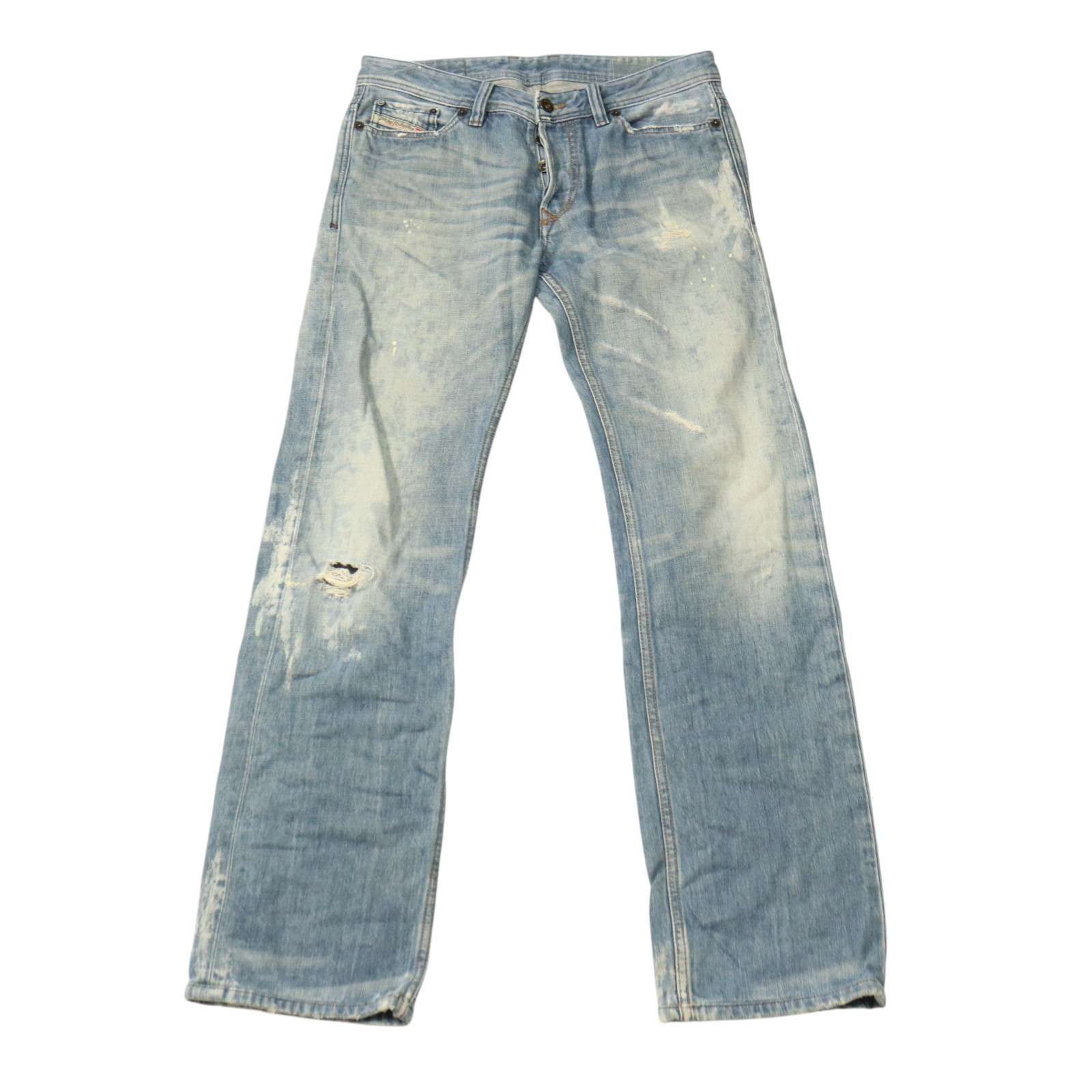 ディーゼル イタリア製 ブーツカット デニム 28 濃淡加工色落ち希少  