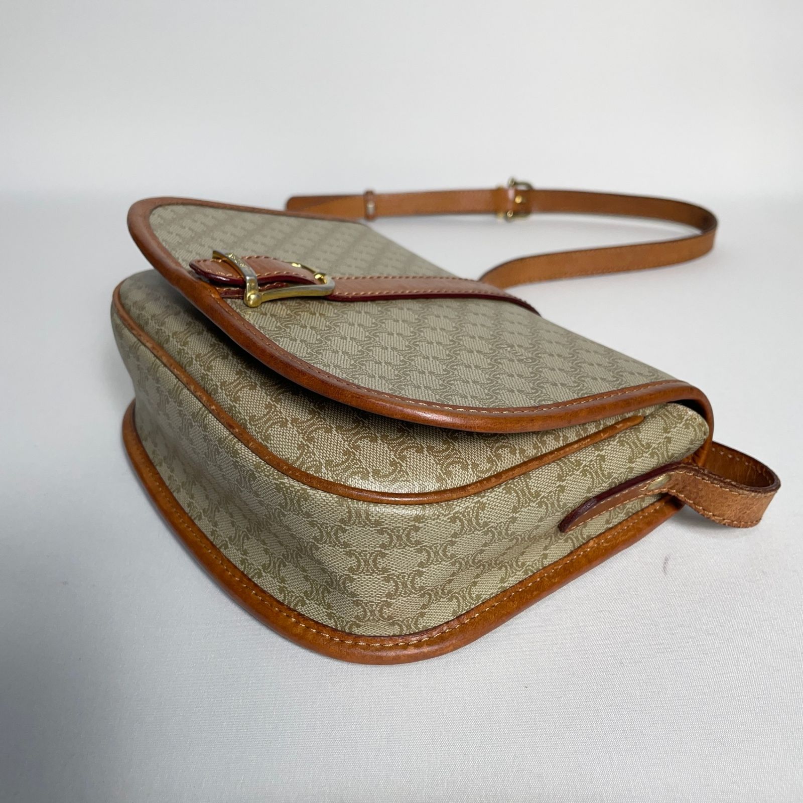 2503-127|美品|セリーヌ ショルダーバッグ ブラウン マカダム柄 2503-127|美品|セリーヌ ショルダーバッグ ブラウン マカダム柄