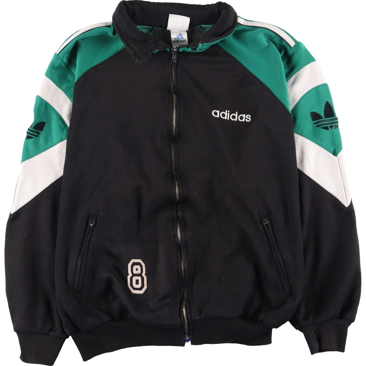 セットアップ　ジャージ　古着　トレフォイルロゴ 古着 90年代 アディダス adidas トレフォイルロゴ ジャージ トラック