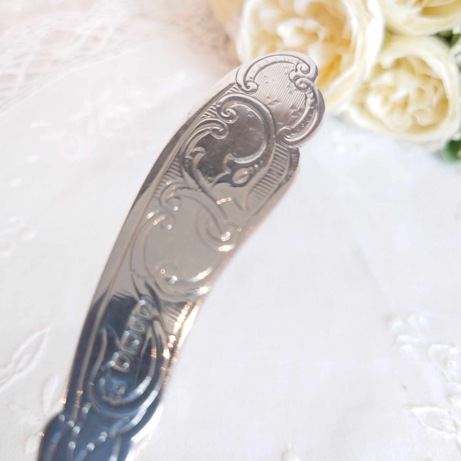 白蝶貝 純銀 バターナイフ マザーオブパール - メルカリ