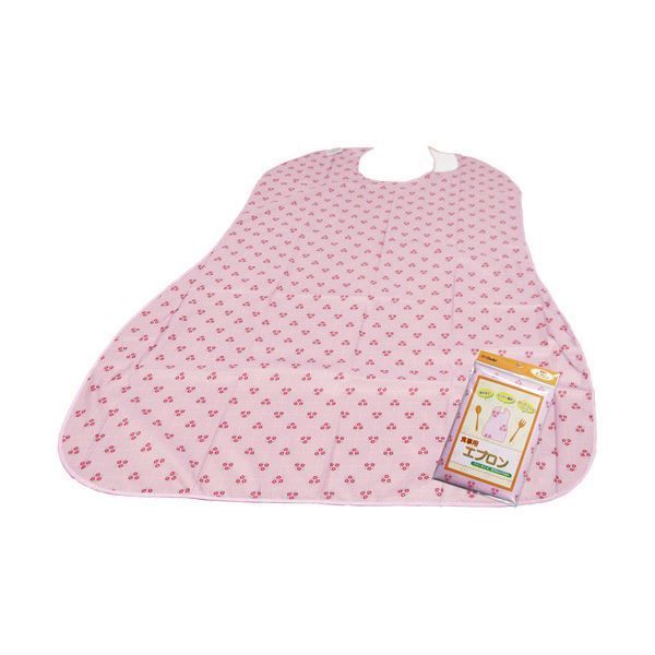 オオサキメディカルプラスハート 食事用エプロン ピンク 1セット 5枚
