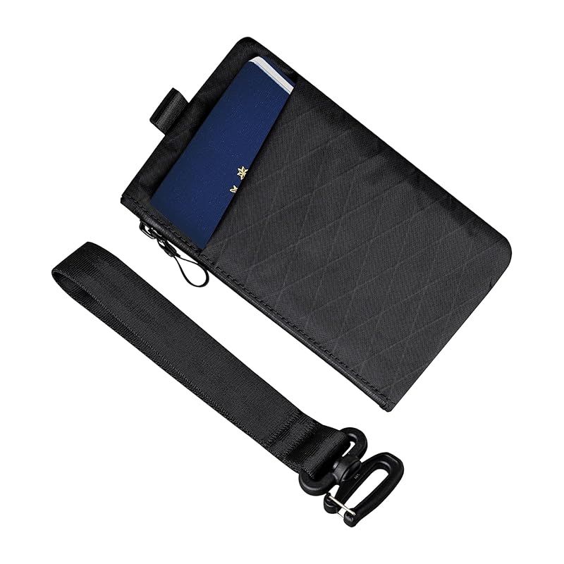 ALPAKA Zip Clutch ハンドストラップ付き RFID スキミング防止 外部スロット付き 薄型 大容量 メンズ財布 パスポート収納 仕切り小銭入れ カード収納 撥水財布 YKKファスナー付き ビジネス 旅行小物 プレゼント