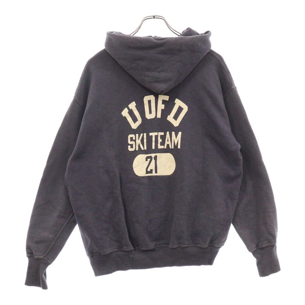 WAREHOUSEu0026CO. (ウェアハウス) UOFD SKI TEAM バックプリント プルオーバースウェットパーカー フーディー ネイビー