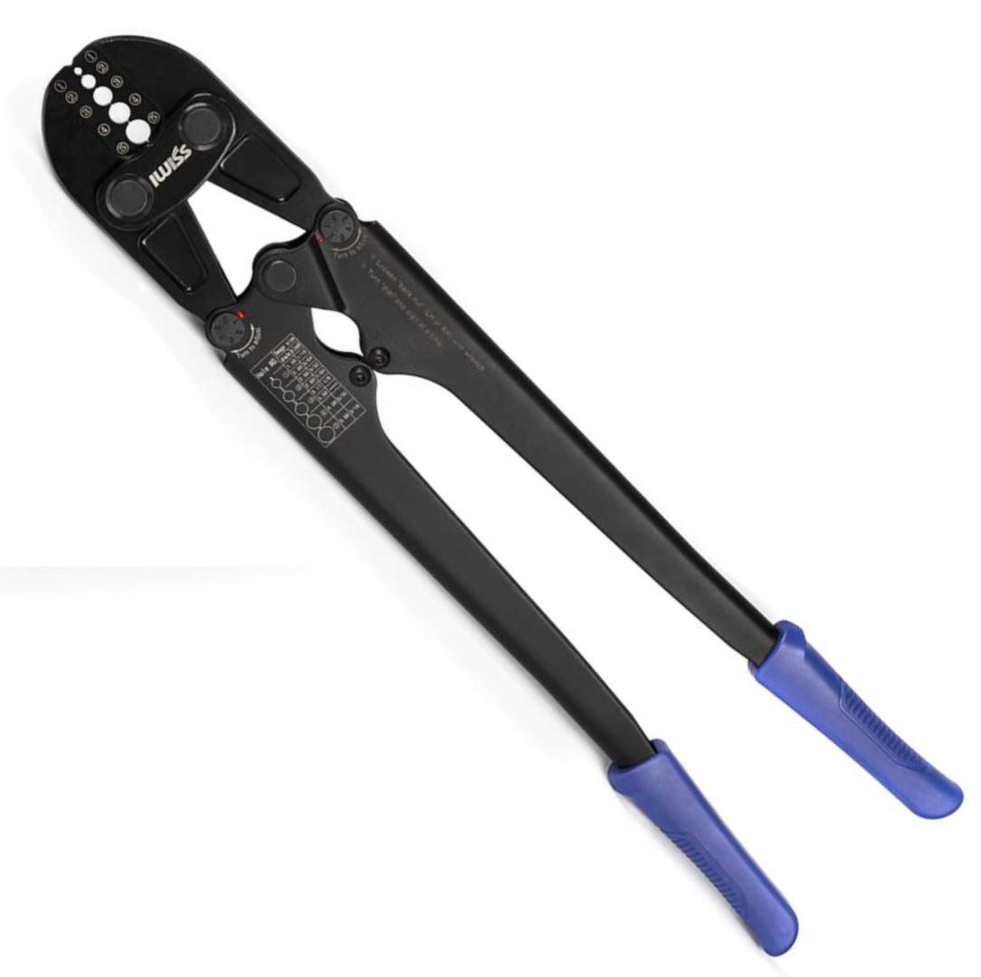 アイウィス IWISS オーバルスリーブ ワイヤーロープ アルミスリーブ かしめ機 φ1.58mm-φ5.0mm圧着 IWS-1608B