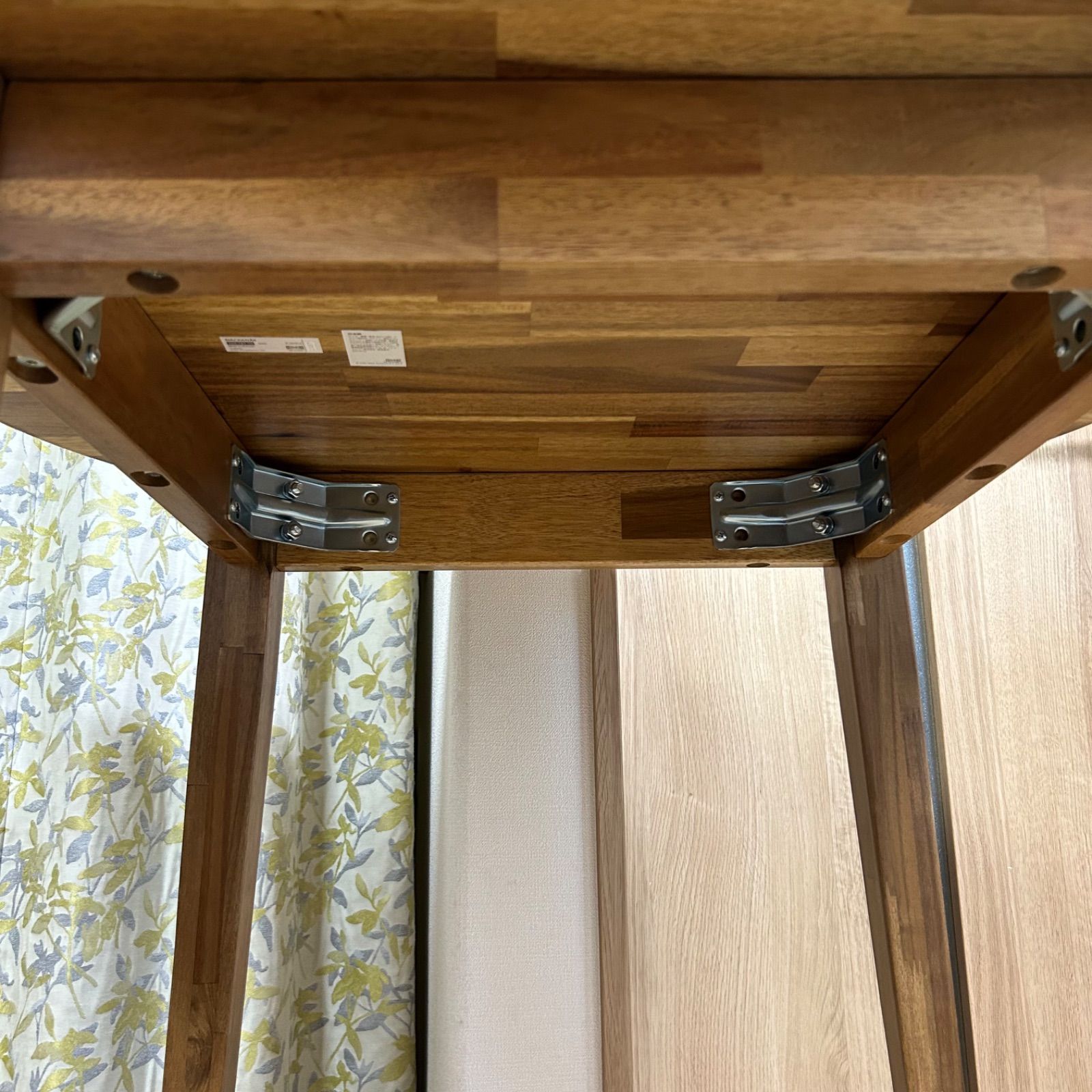 80cmアカシア無垢材 ラウンドテーブル