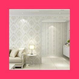 壁紙 ダマスク柄 ホワイト 白 送料無料 damask 53cm×1000cm 壁紙 ダマスク柄 ホワイト 白 damask 53cm×1000cm DIY のりなし