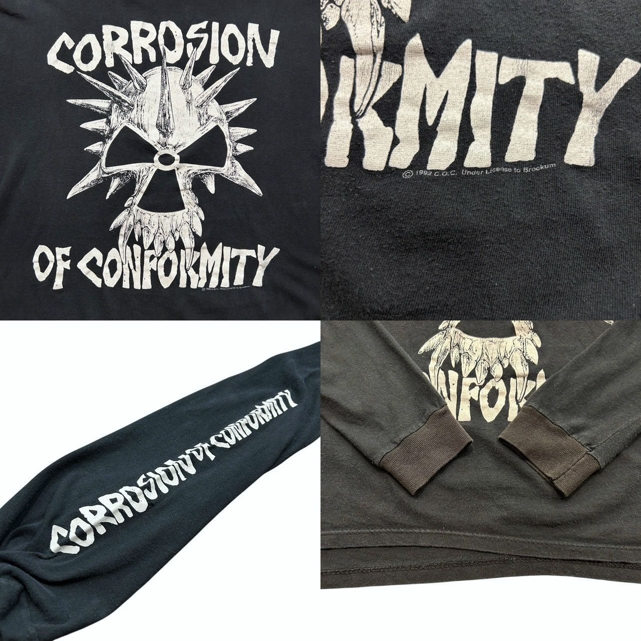 90s ビンテージ CORROSION OF CONFORMITY 両面プリント バンド Tシャツ 