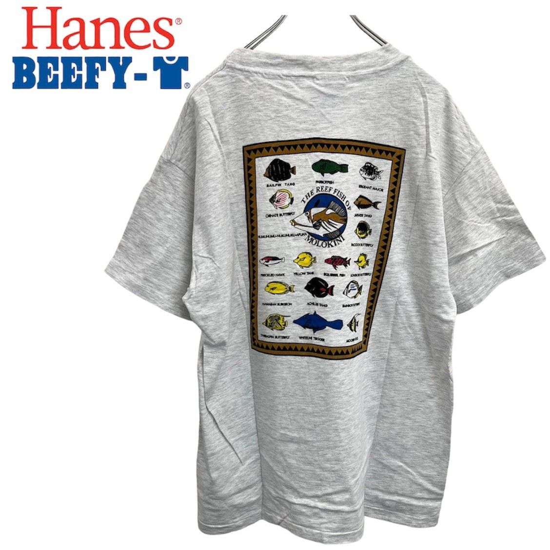 90年代　Hanes BEEFY-T　ヘインズ　ビーフィー　Tシャツ　アメリカ製　1-3