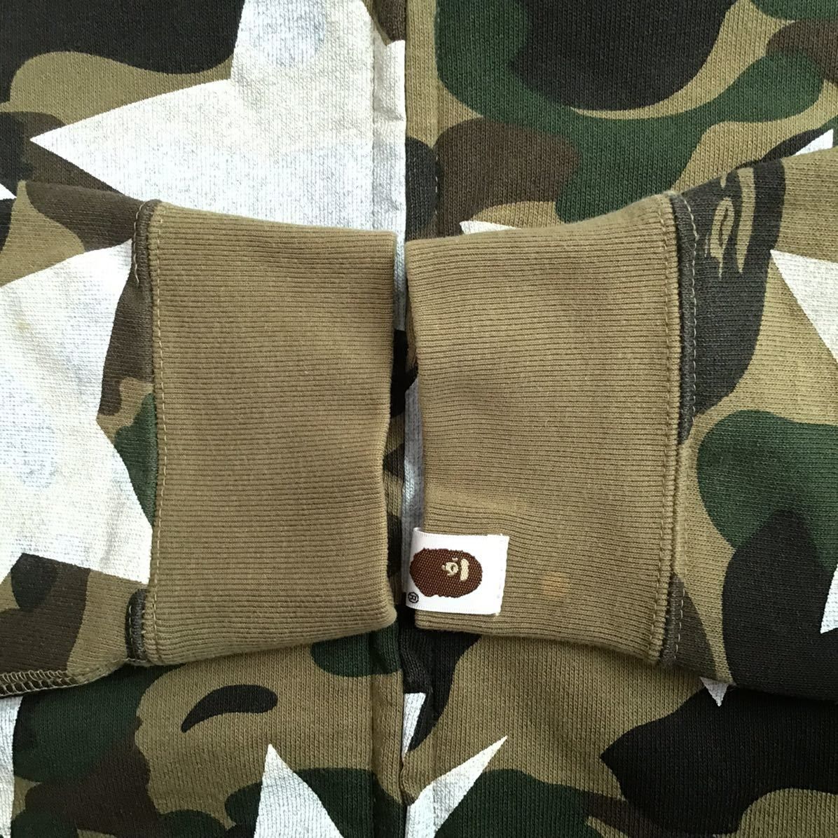 BAPE スター パーカー 1st camo green Mサイズ a bathing ape BAPE sta full zip hoodie  star エイプ ベイプ アベイシングエイプ 迷彩