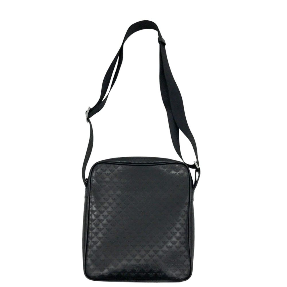 EMPORIO ARMANI エンポリオ アルマーニ Y4M155 YC043 ショルダーバッグ ロゴ 総柄 ブラック系  メンズ [240101376295]