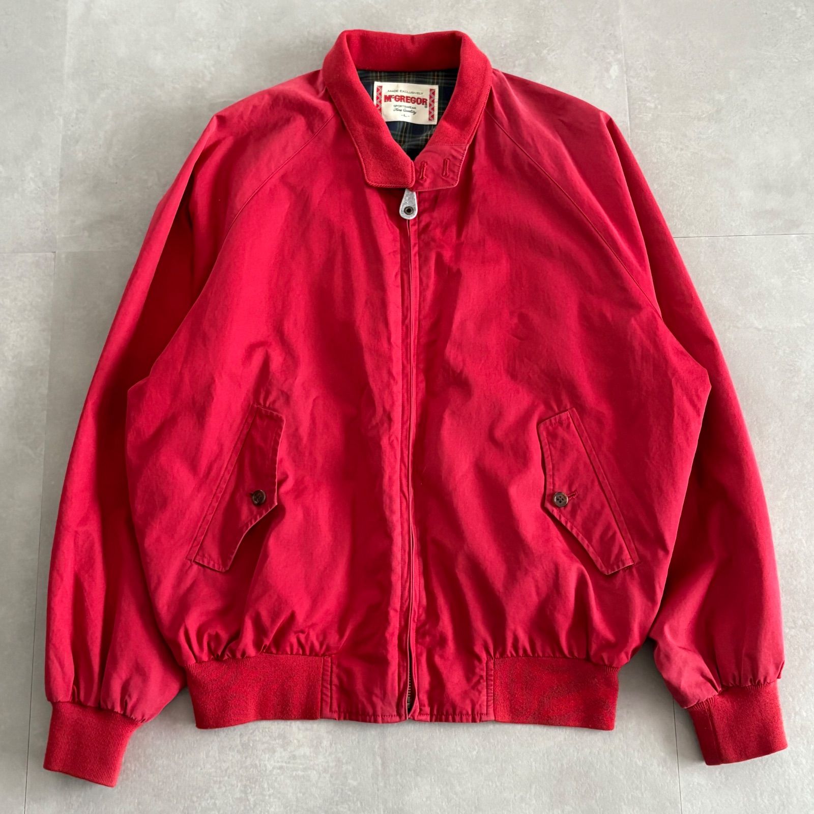 90's マクレガー 赤スウィングトップ ドリズラー Lサイズ 美品 ハリントン マックレガー McGREGOR 90s スイングトップ ドリズラー