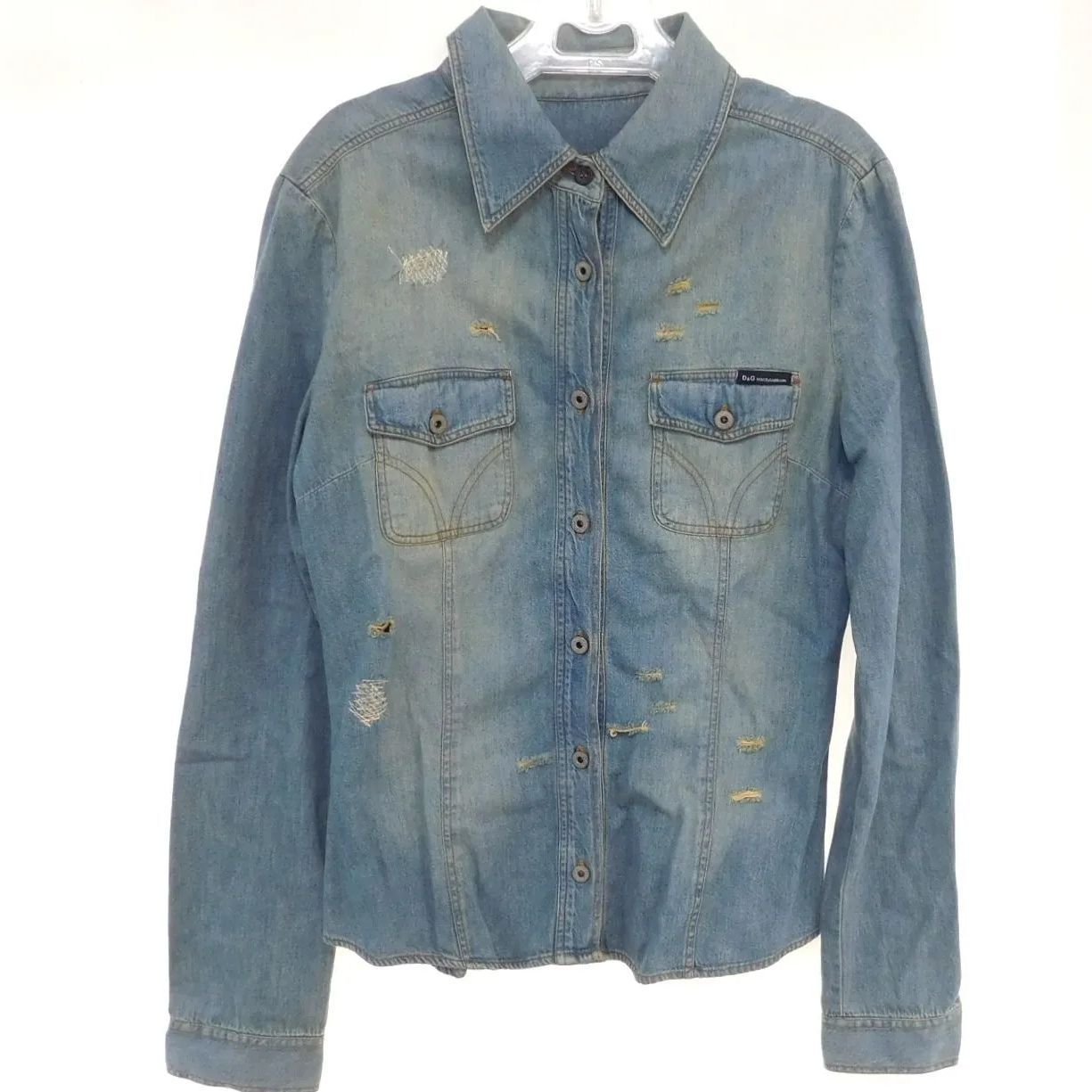 DOLCE&GABBANA デニムジャケット Stretch light blue wash denim jacket in Multicolor for Men