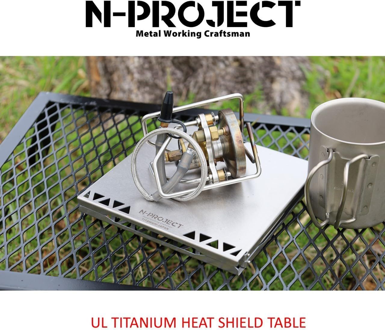 N-project チタン遮熱テーブル 折畳式 ストームブレーカーSOD-372 FUSION Trek SOD331|330 UL TITANIUM TABLE 日本製 HRDEVELOPMENT_JP