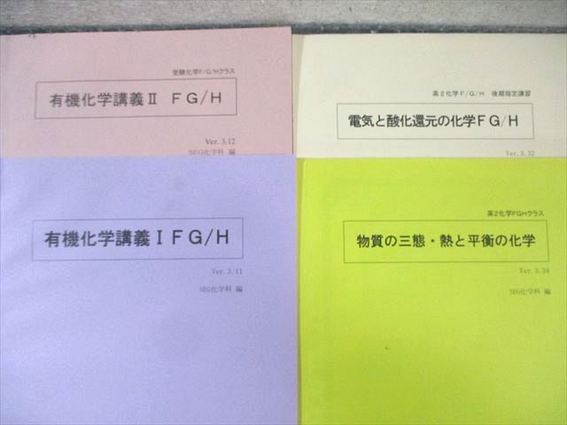 SEG (科学的教育グループ) 高2 F/G/Hクラス 化学テキスト通年セット 2021 計8冊 阿部太朗/麓佳文 050M0D SEG (科学的教育グループ) 高2 F/G/Hクラス 化学テキスト通年
