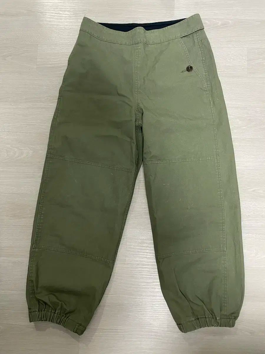 美品 MHL ワークパンツ 1 カーキ MHL by MARGARET HOWELL(マーガレットハウエル) パンツ 1 サイズ