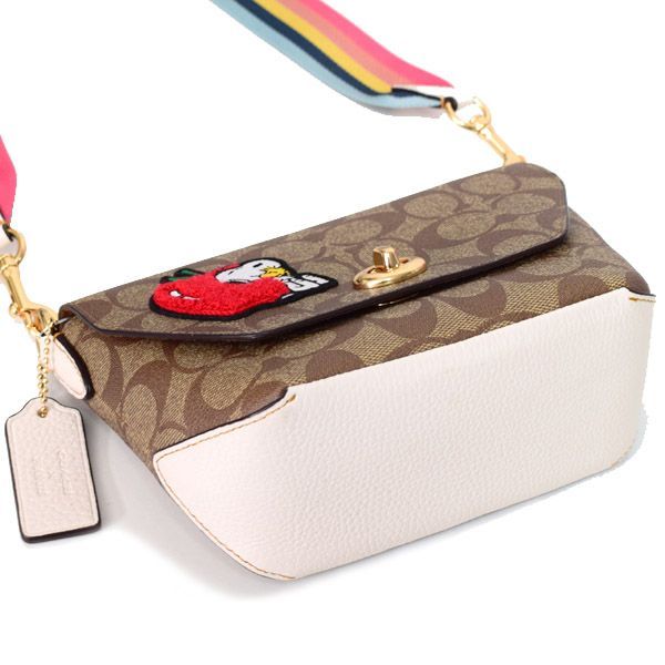 コーチ バッグ COACH コーティングキャンバス ぺブルレザー