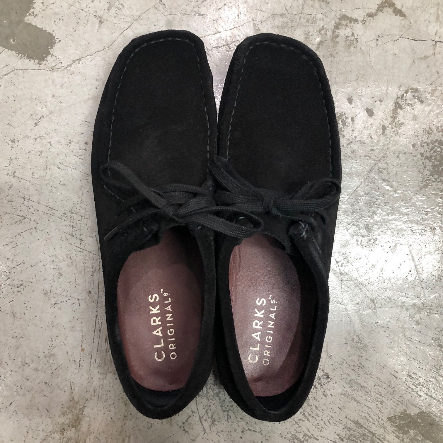 定価25300円 CLARKS Wallabee bu148 ブラックスエード ワラビー