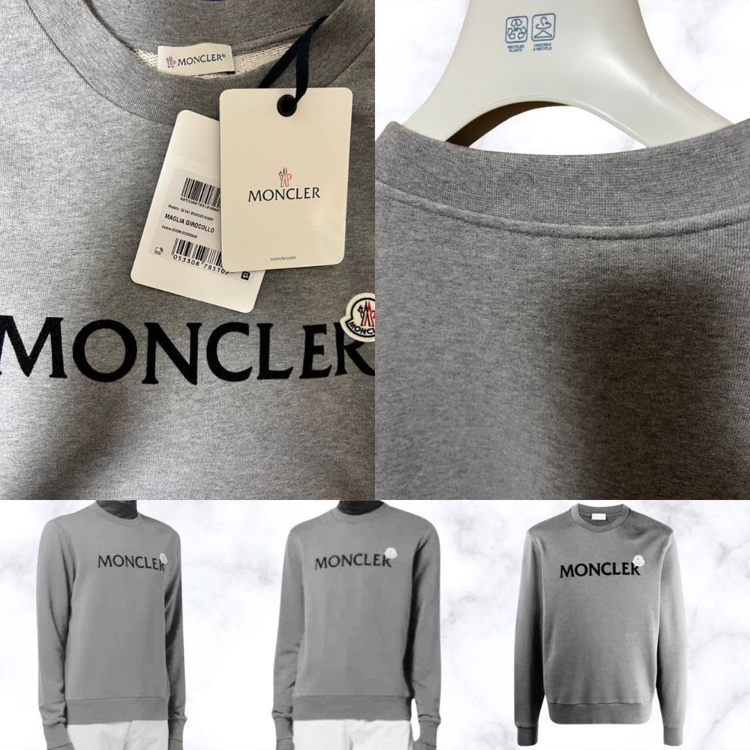 新品未使用タグ付き☆MONCLER レタリングロゴ スウェット S ブラック ☆未使用タグ付き・本物保証☆MONCLER レタリングロゴ