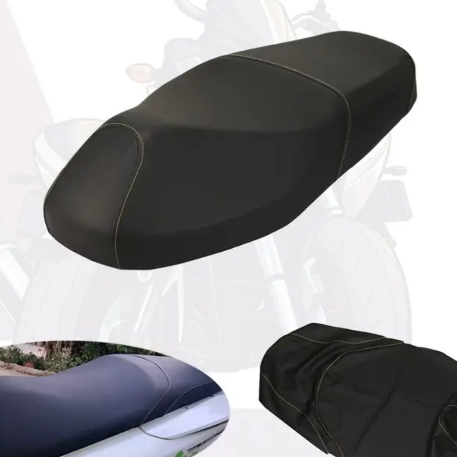 シートカバー シンプルデザイン バイクアイテム バイクアクセサリー 便利用品 便利アイテム PUレザー製 デラックスアップグレード仕様 滑り止めデザイン 耐久性 速乾性 快適性向上 洗濯簡単 モダンスタイル シンプル ブラック