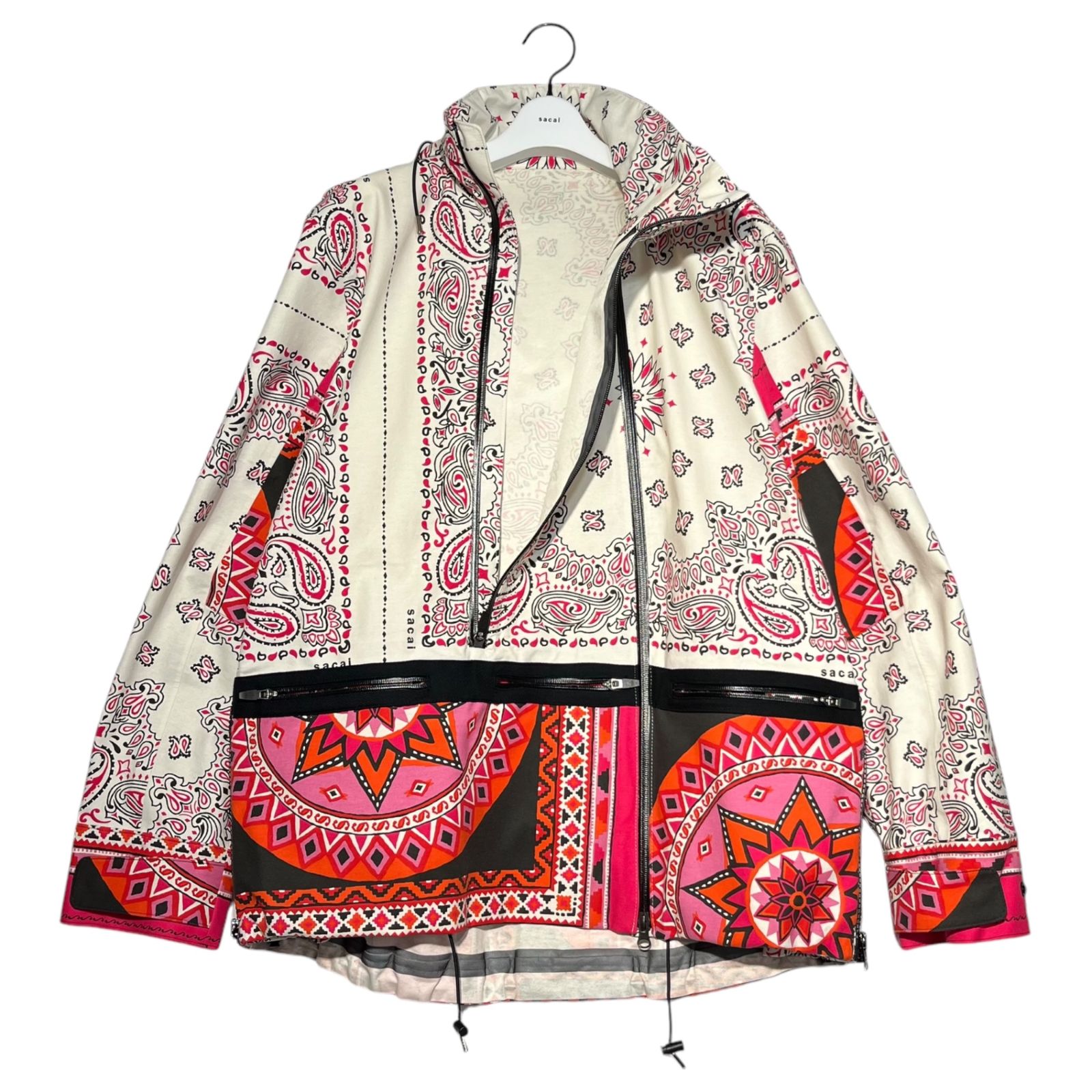 sacai(サカイ) 22SS Bandana Print Paisley Mountain Hood