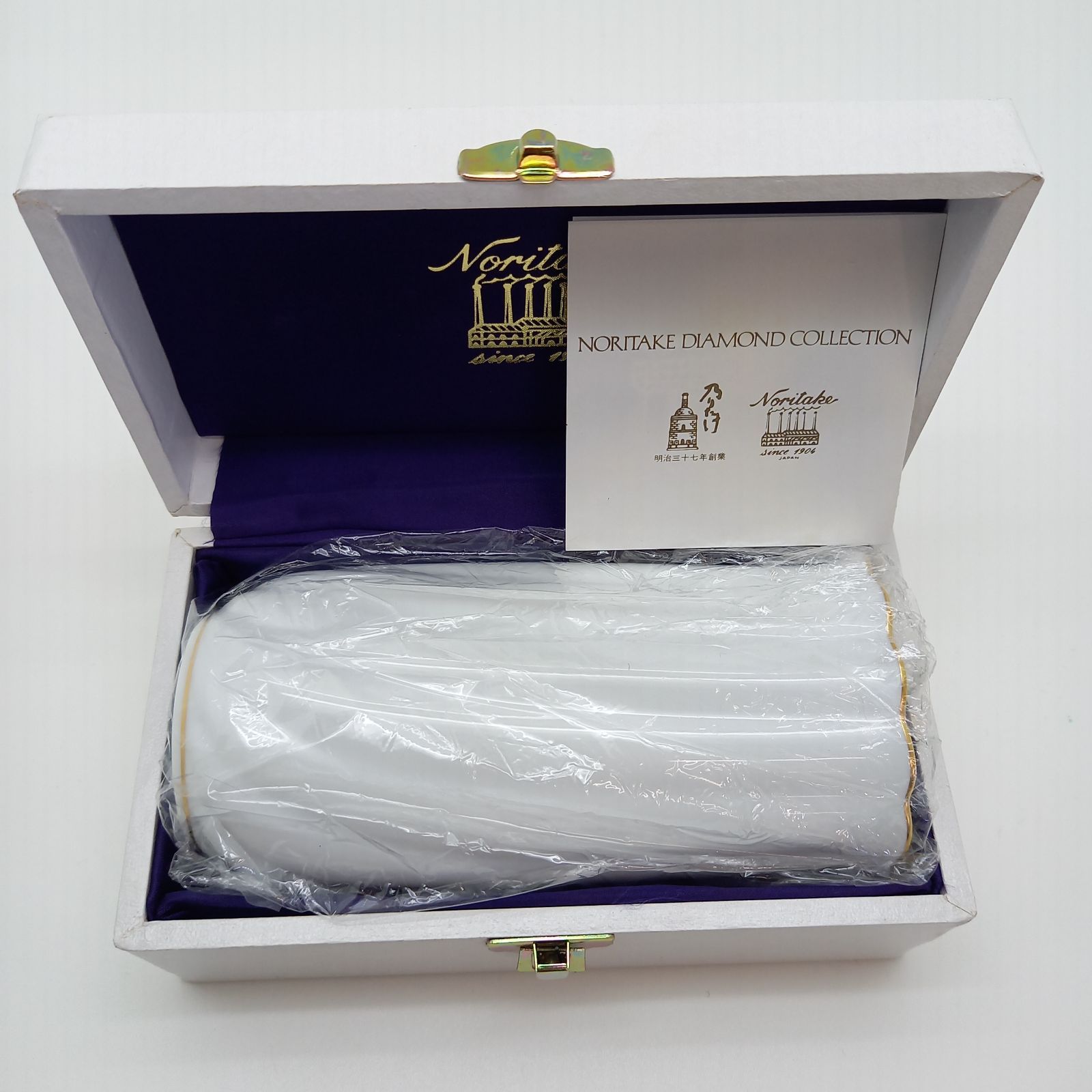 【使用美品】Noritake ノリタケ　ダイヤモンドコレクション　花瓶　ベース Noritake DIAMOND COLLECTION フラワーベース ノリタケ