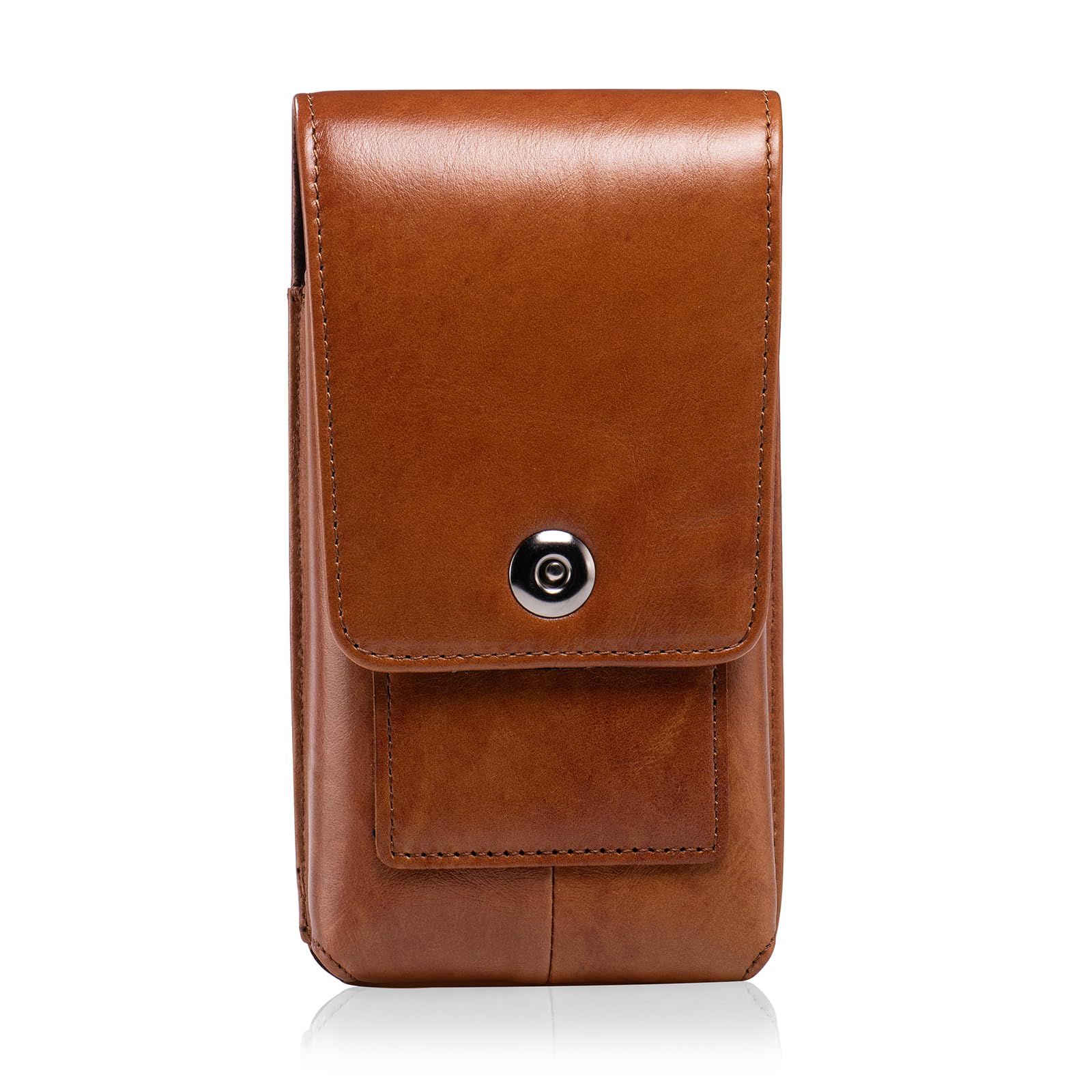 HUAZHIMAO 本革スマホホルダー ベルトスマホいれ腰につける携帯
