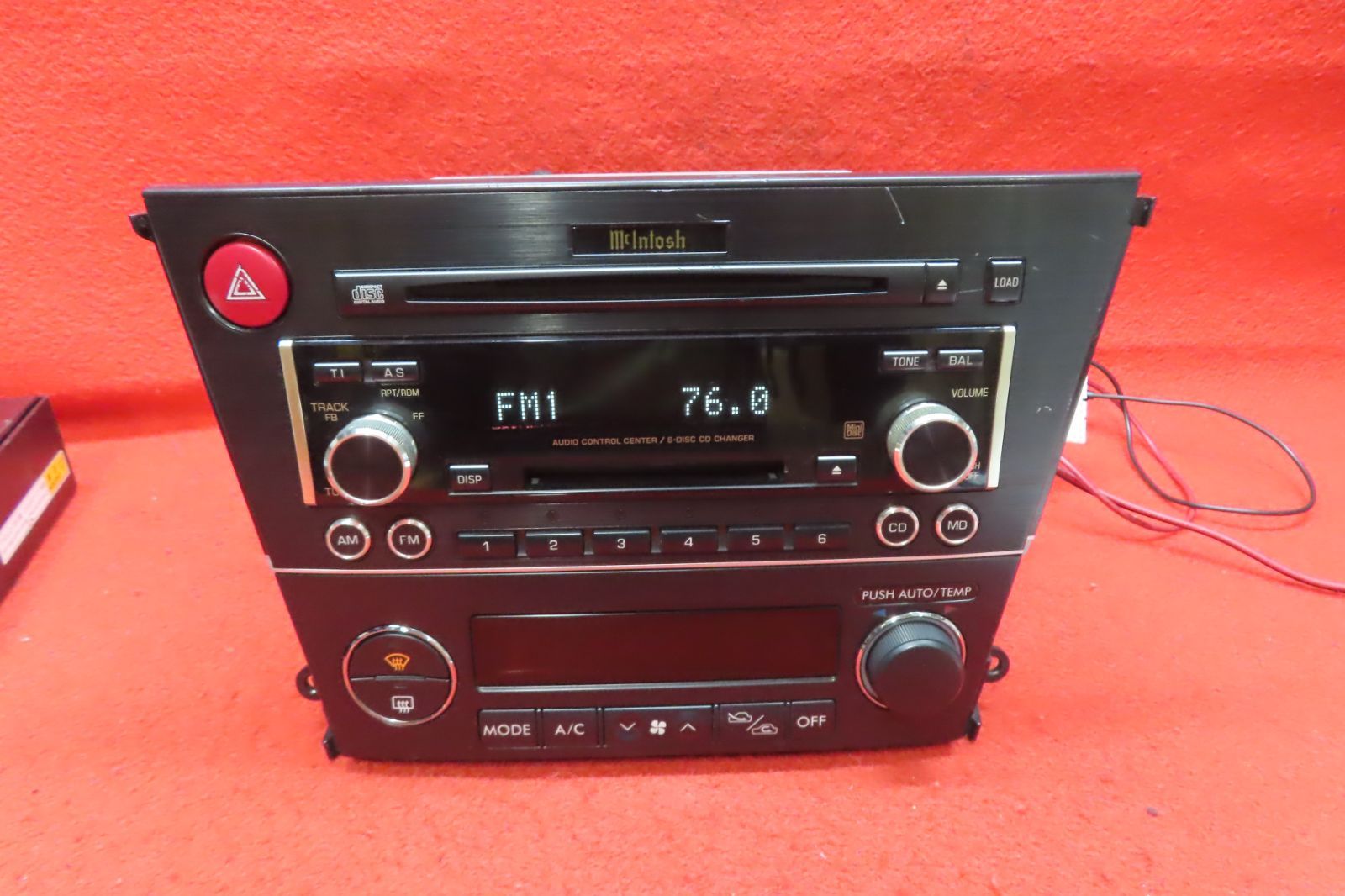 ＊CS2104＊ 付 スバル純正 レガシィ 前期 BL5 BP5 BP9 BPE マッキントッシュ PF-40621 EF-12081 CD MDデッキ オーディオ プレーヤー