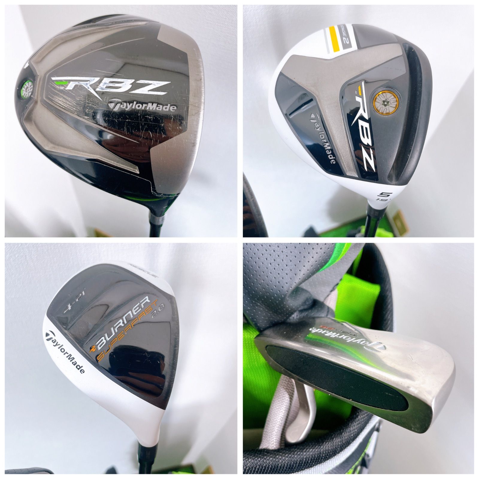レフティ テーラーメイド RBZ rac セット ゴルフ クラブ メンズ 左利き