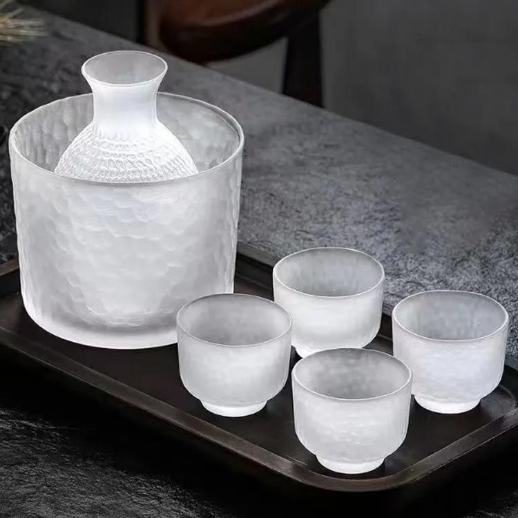 6点セット 冷酒器 酒器セット とっくり 半透明 酒器 高級感 酒燗