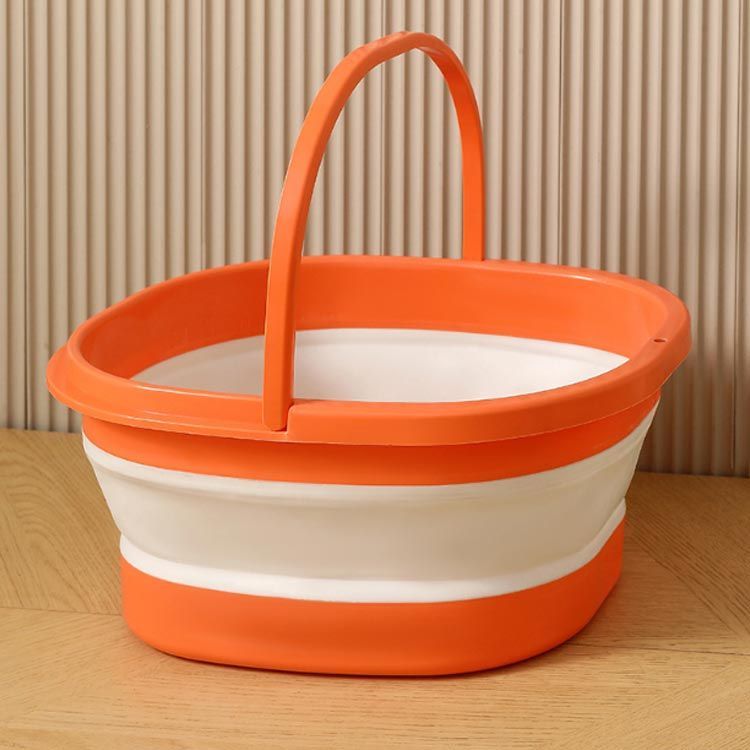 (まとめ) ソフトバケツ/折りたたみバケツ 〔ミニ オレンジ〕 3.7L 深さ調節可 〔防災 キャンプ アウトドア〕 〔×30個セット〕送料込み 送料無料(まとめ) ソフトバケツ⁄折りたたみバケツ[ミニ オレンジ
