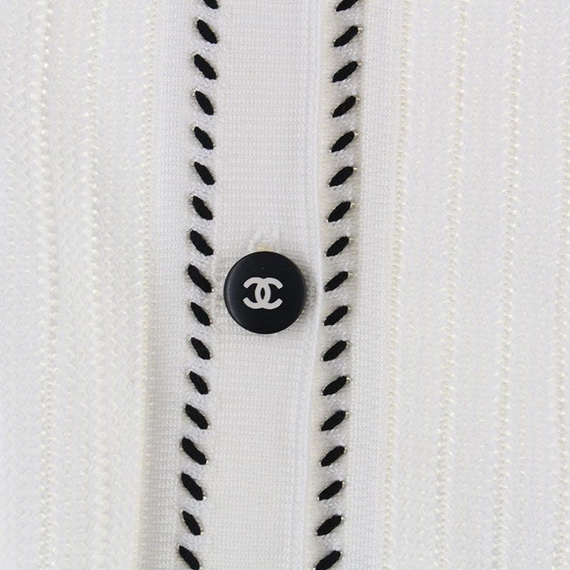 CHANEL シャネル ニット ココボタン 半袖 カーディガン - メルカリ