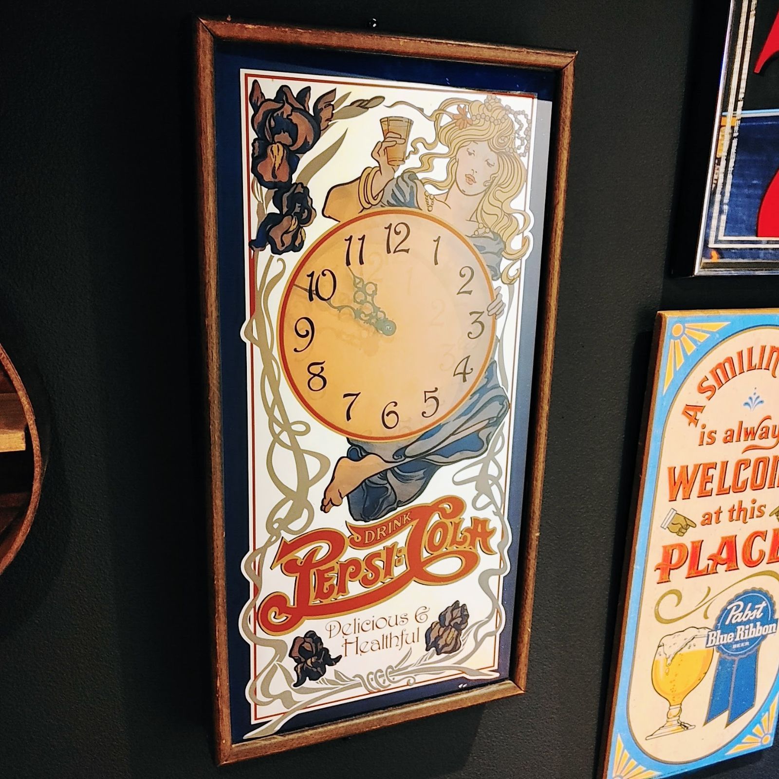 ビンテージ ペプシ PEPSI 壁掛け時計 看板