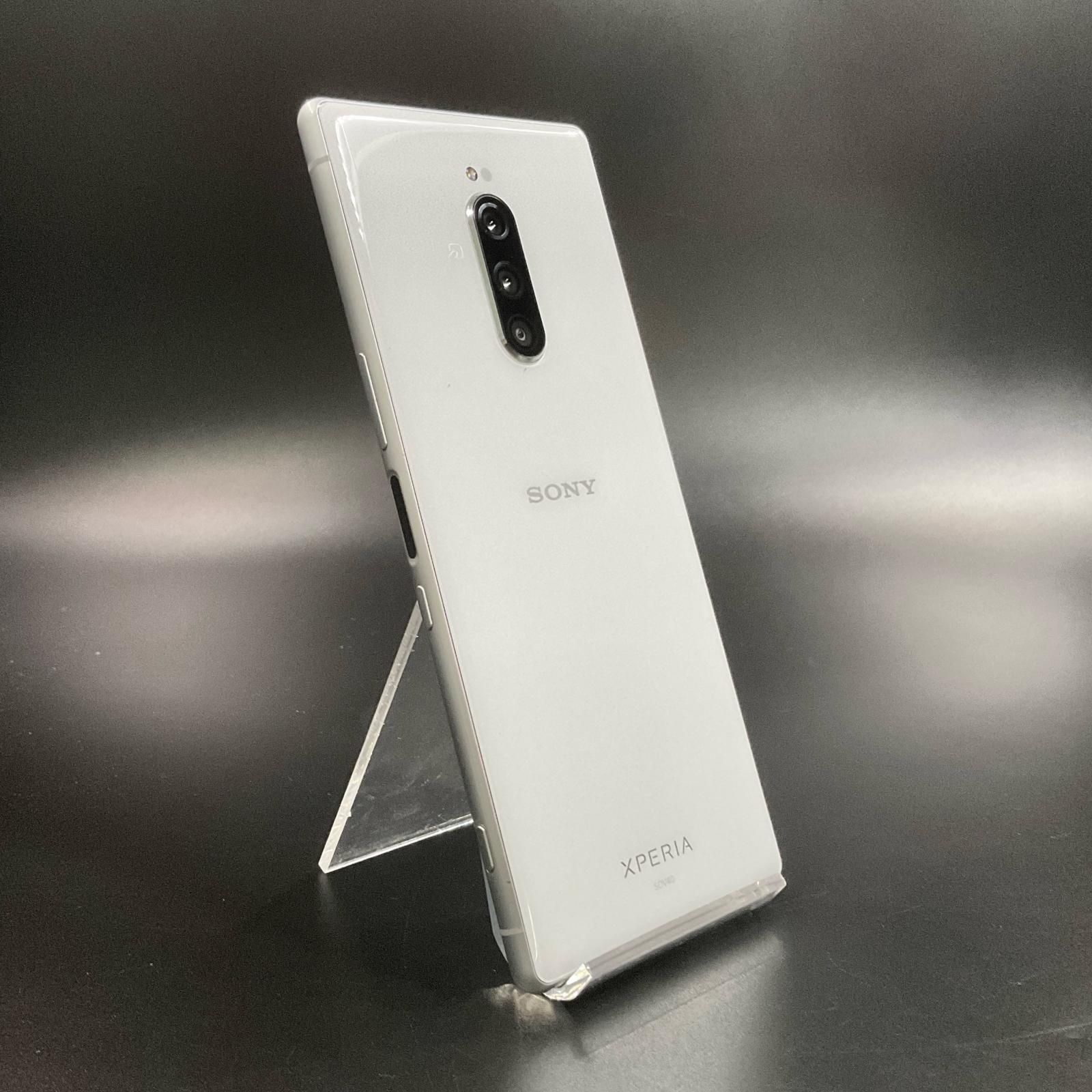 Xperia 1 SOV40 ホワイトau simロック解除 ムスビー｜【SIMフリー】Xperia 1 SOV40 ブラック 利用制限〇 au版SIM