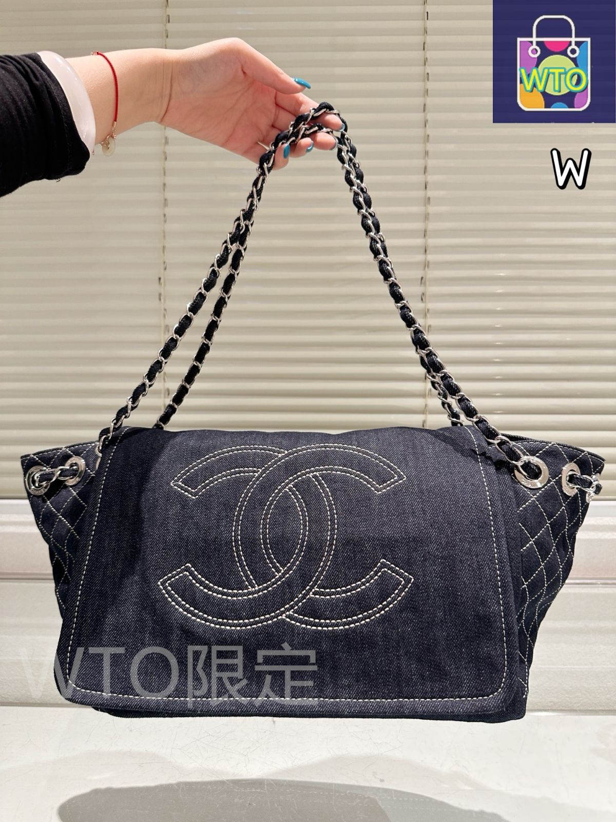 シャネル　デニム　トートバッグ　★レア物★ ヴィンテージ 今日特価】Vintage CHANEL デニム トートバッグ-WTO輸入1 - メルカリ