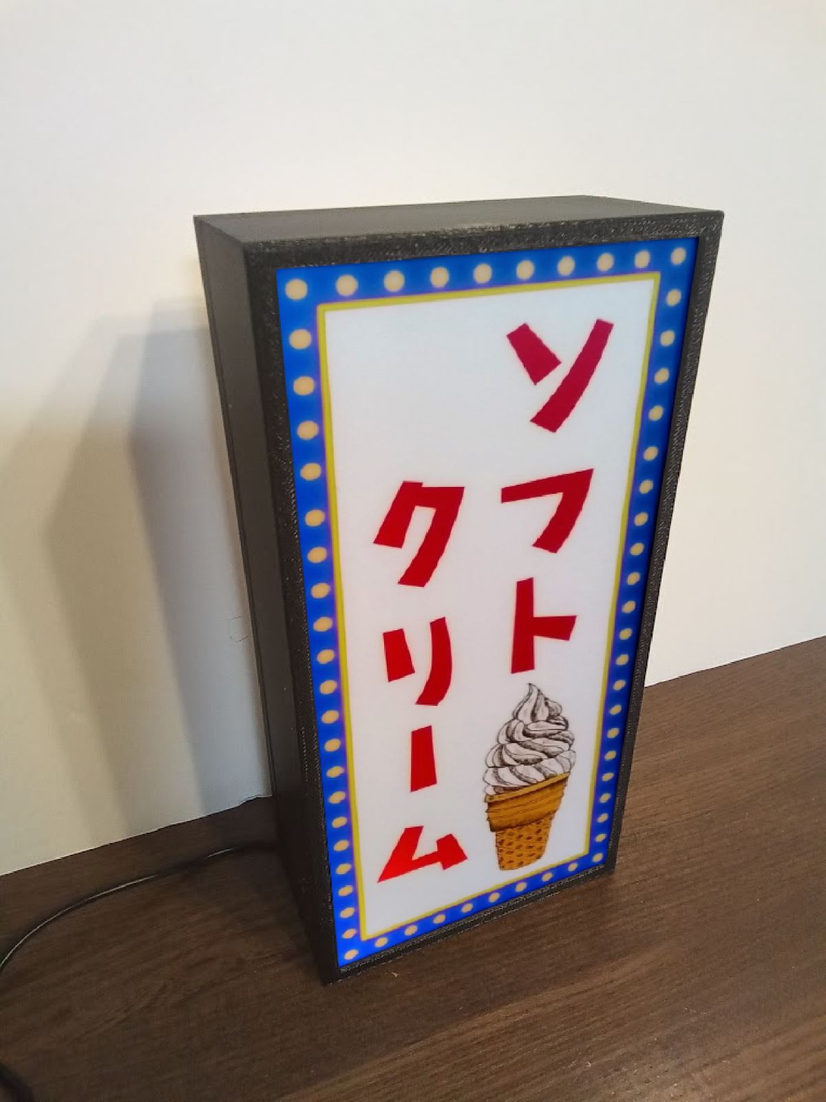 【オーダー無料】ジェラート アイスクリーム 店舗 看板 置物 雑貨 ライトBOX オーダー無料】ジェラート アイスクリーム 店舗 看板 置物 雑貨 ライト