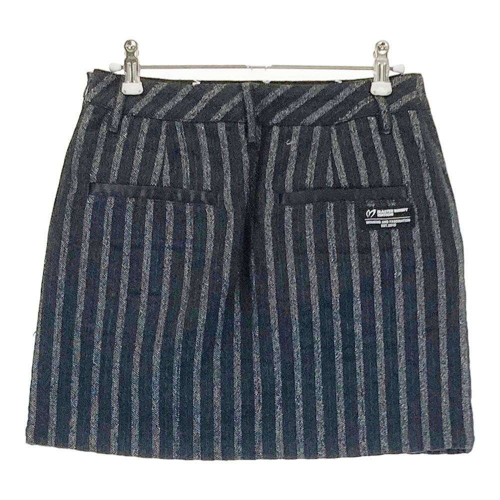 新品】マスターバニーゴルフスカート台形ウールライクストレッチ黒00XS